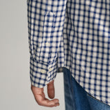 Gant Regular Fit Checked Archive Oxford Shirt in Deep Blue