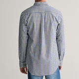 Gant Regular Fit Checked Archive Oxford Shirt in Deep Blue