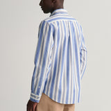 GANT Regular Fit Colorful Striped Shirt College Blue