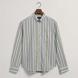 GANT Regular Fit Colorful Striped Shirt Kalamata Green