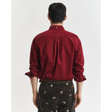 GANT Regular Fit Corduroy Shirt In Plumped Red