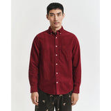 GANT Regular Fit Corduroy Shirt In Plumped Red