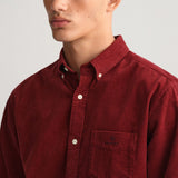 GANT Regular Fit Corduroy Shirt in Red Shadow