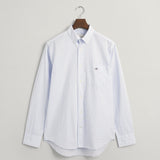 Gant Regular Fit Gingham Poplin Shirt in Light Blue