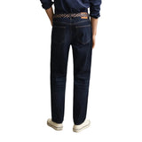 GANT Regular Fit Jeans In Dark Blue