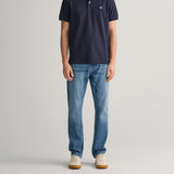 GANT Regular Fit Jeans In Med Blue