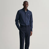 GANT Regular Fit Micro Print Shirt in Marine