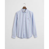GANT Regular Fit Multi Striped Classic Oxford Shirt In Light blue