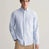 GANT Regular Fit Oxford Shirt In Light Blue