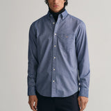 GANT Regular Fit Oxford Shirt In Persian Blue