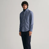 GANT Regular Fit Oxford Shirt In Persian Blue