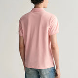 GANT Regular Fit Shield Piqué Polo Shirt in Bubbelgum Pink