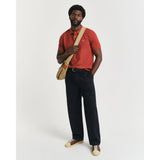 GANT Regular Fit Shield Piqué Polo Shirt In Modern Rust