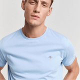 GANT Regular Fit Shield T-Shirt In Capri Blue