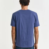 GANT Regular Fit Shield T-Shirt in Dusty Navy