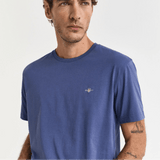 GANT Regular Fit Shield T-Shirt in Dusty Navy