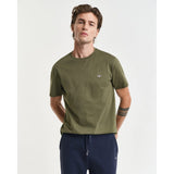 GANT Regular Fit Shield T-Shirt In Moss Green