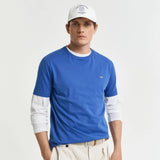 GANT Regular Fit Shield T-Shirt in Rich Blue