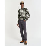 GANT Regular Fit Soft Twill Jeans In Antracite