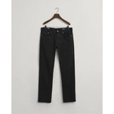 GANT Regular Fit Soft Twill Jeans In Black