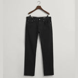 GANT Regular Fit Soft Twill Jeans in Black