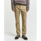 GANT Regular Fit Soft Twill Jeans In Woody Beige