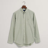 GANT Regular Fit Striped Broadcloth Shirt Kalamata Green