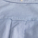 GANT Regular Fit Striped Dobby Dot Shirt In College Blue