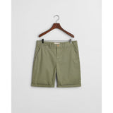 GANT Regular Fit Sunfaded Chino Shorts In Kalamata Green