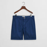 GANT Regular Fit Sunfaded Chino Shorts In Persian Blue