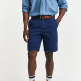 GANT Regular Fit Sunfaded Chino Shorts In Persian Blue