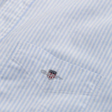 GANT Regular Oxford Banker Stripe Shirt In Light Blue