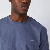GANT Regular Shield T-Shirt In Dark Jeans Blue