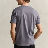 GANT Regular Shield T-Shirt In Mid Grey