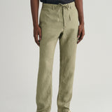 GANT Relaxed Fit Linen Drawstring Pants in Dried Clay