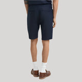 GANT Relaxed Fit Linen Drawstring Shorts In Evening Blue
