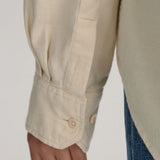 GANT Relaxed Fit Utility Shirt in Cream