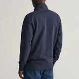 GANT Sacker Rib Full Zip In Evening Blue