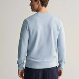GANT Shield Crew Neck Sweatshirt in Dove Blue