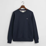 GANT Shield Crew Neck Sweatshirt in Evening Blue