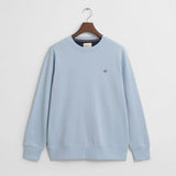 GANT Shield Crew Neck Sweatshirt In Fresh Blue