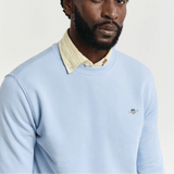 GANT Shield Crew Neck Sweatshirt In Fresh Blue