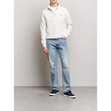 GANT Shield Half-Zip Sweatshirt In Eggshell
