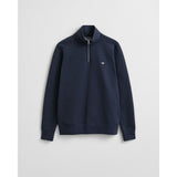 GANT Shield Half-Zip Sweatshirt In Evening Blue