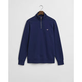GANT Shield Half-Zip Sweatshirt In Persian Blue