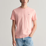 Gant Shield Short Sleeve T-Shirt in Bubbelgum Pink