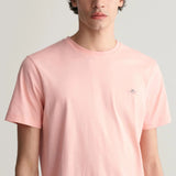 Gant Shield Short Sleeve T-Shirt in Bubbelgum Pink