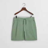 GANT Shield Sweat Shorts in Kalamata Green