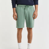 GANT Shield Sweat Shorts in Kalamata Green