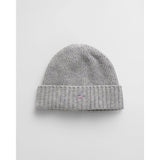 Gant Shield Wool Beanie In Grey Melange